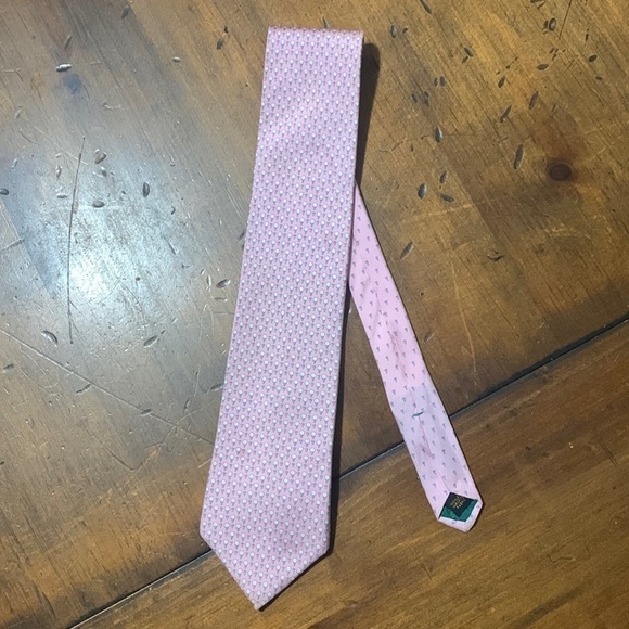 Tommy Hilfiger Other - ⛳️ Tommy Hilfiger pink little golf balls and tees 100% silk necktie